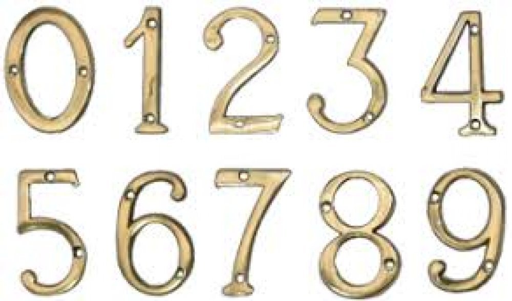 Numar din metal pentru usa Nr.1