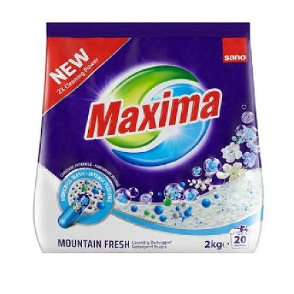 Detergent rufe, Sano maxima mountain fresh 2 kg
