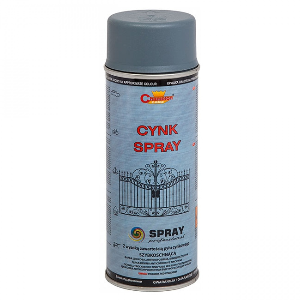 Spray anticoroziv Profesional Champion zinc-gri mat 500 ml