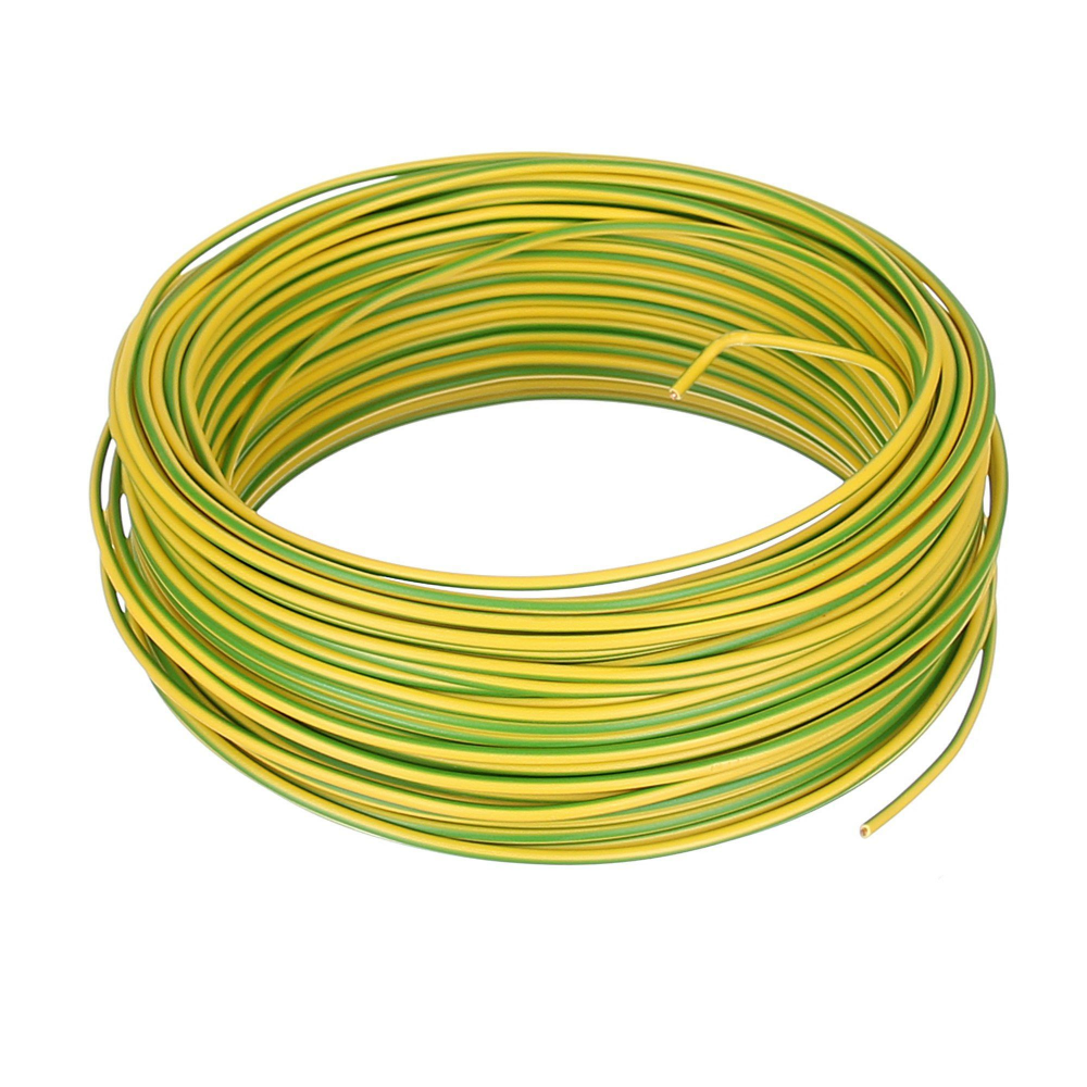 Rola conductor electric FY / H07V-U  2.5 mm verde galben