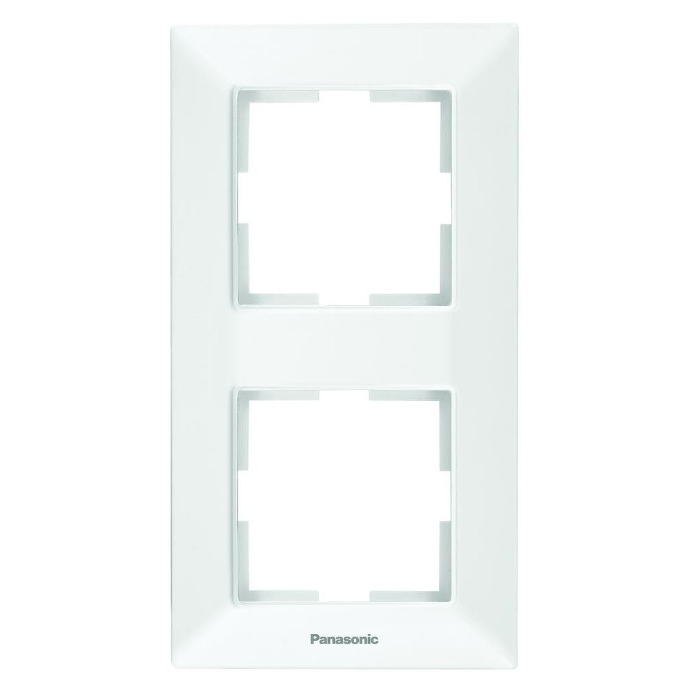 Rama decor pentru aparataj modular Panasonic 2P alb
