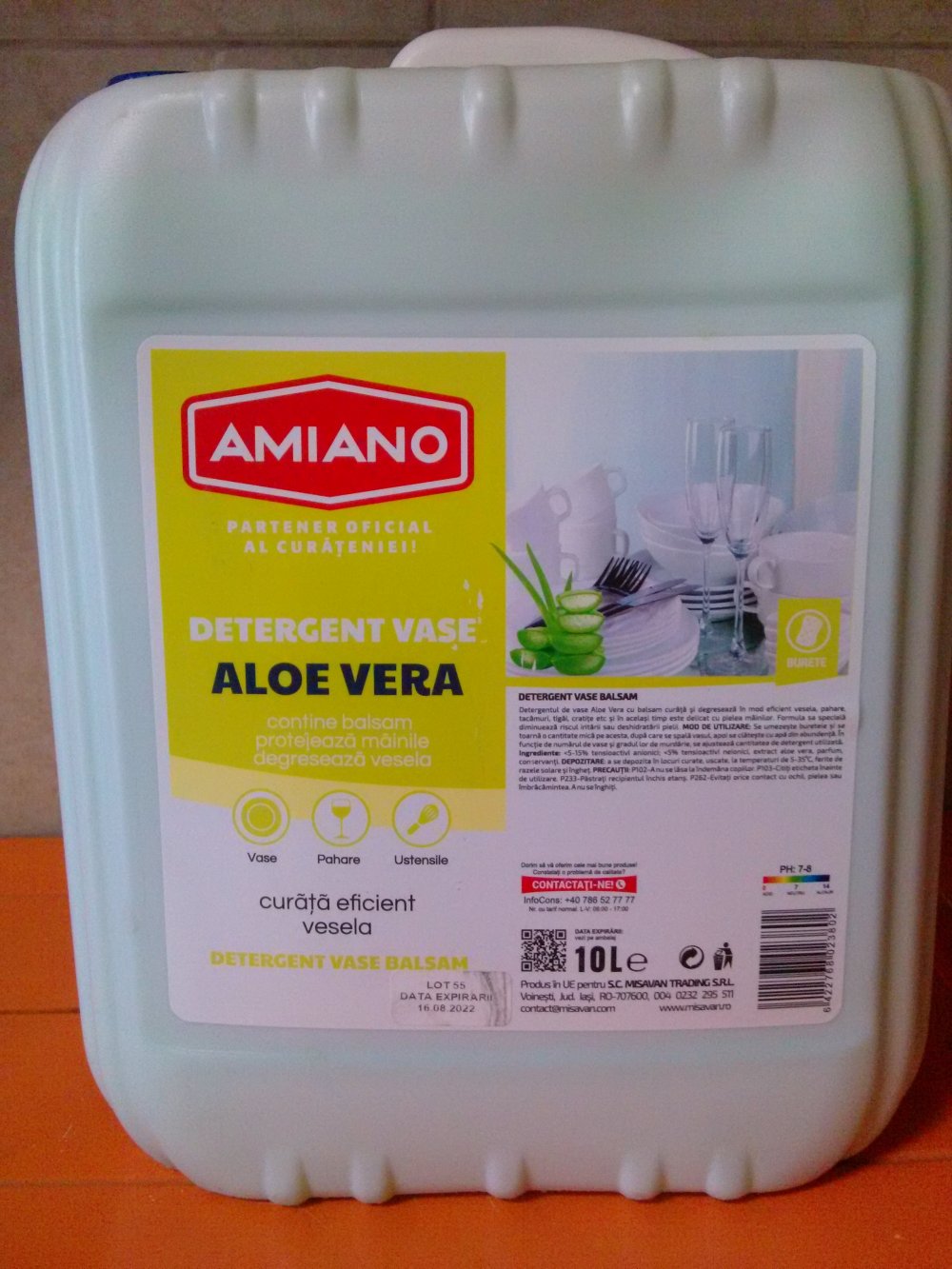 Balsam vase Amiano Aloe Vera 10 L
