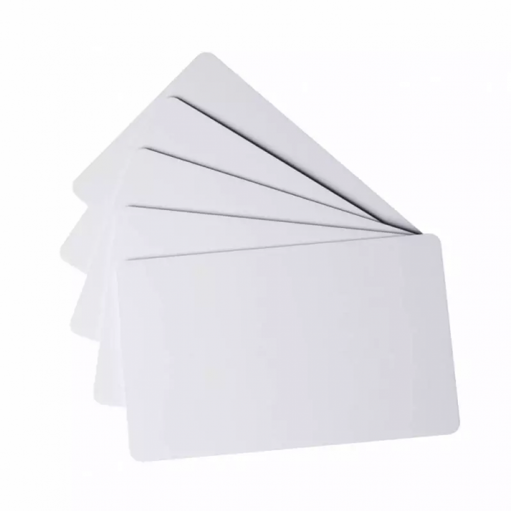 Carduri printabile inkjet fata-verso, albe, set 20 bucati