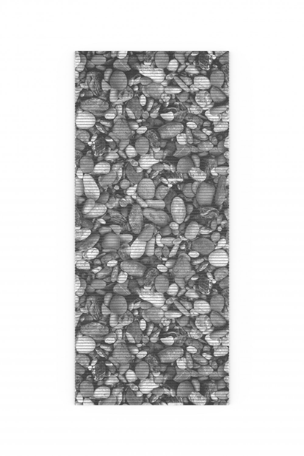 Covoras baie antiderapant, Ciotoli Grigio, 15 x 65 cm