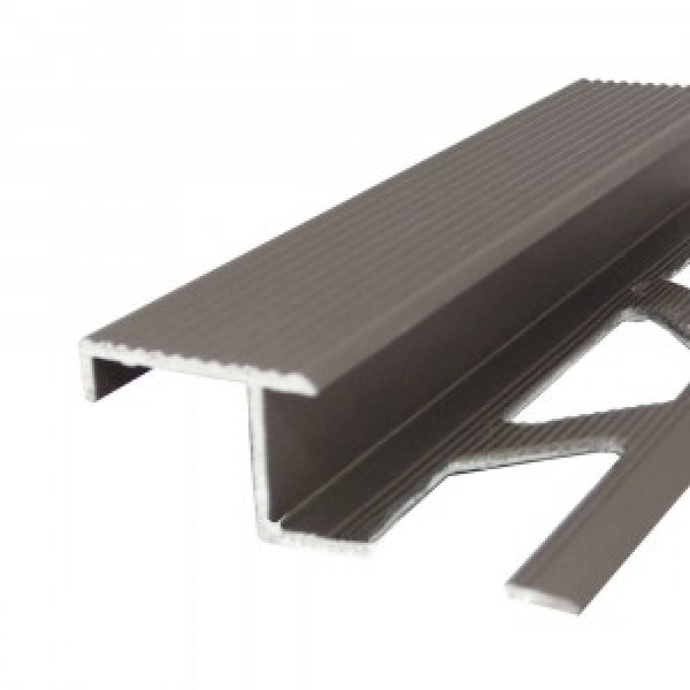 Profil aluminiu pentru scara argintiu N, 25 x 10 mm, 90 cm