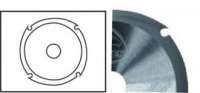 Disc circular, neplacat pentru lemn, 125 mm 