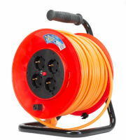 Derulator cablu electric Bachmann, 4 prize, 25 m, 3 x 2.5mmp 