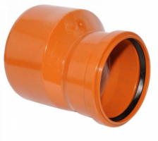 Reductie PVC, portocalie, D 125 x 110 mm