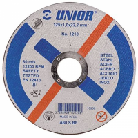 Disc debitare metal, Unior, 125 x 22 x 3 mm