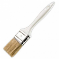 Pensula cu maner de PVC, alb, 6 cm