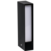 Lampa solara cu LED, IP44, 55 x 55 x 365 mm, negru