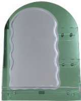 Oglinda elicoidala, polite: 2M + 1m, fara spot, 70 x 50 mm, verde