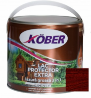Lac / lazura groasa pentru lemn, Kober Extra 3 in 1, mahon, interior / exterior, 2.5 L