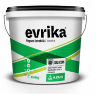 Vopsea Evrika exterior cu silicon alba 24kg