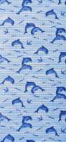 Covoras baie antiderapant, delfini blue, 150 x 65 cm