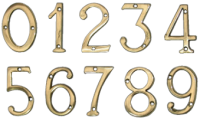 Numar din metal pentru usa Nr.7